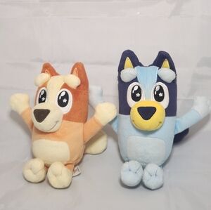 7" & 6" Bluey and Bingo Dog Plush Stuffed Animal Moose Toys